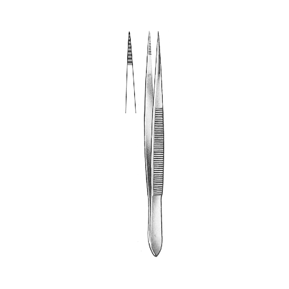 MICRO FOREPS  SERRATED  STR  10.5cm