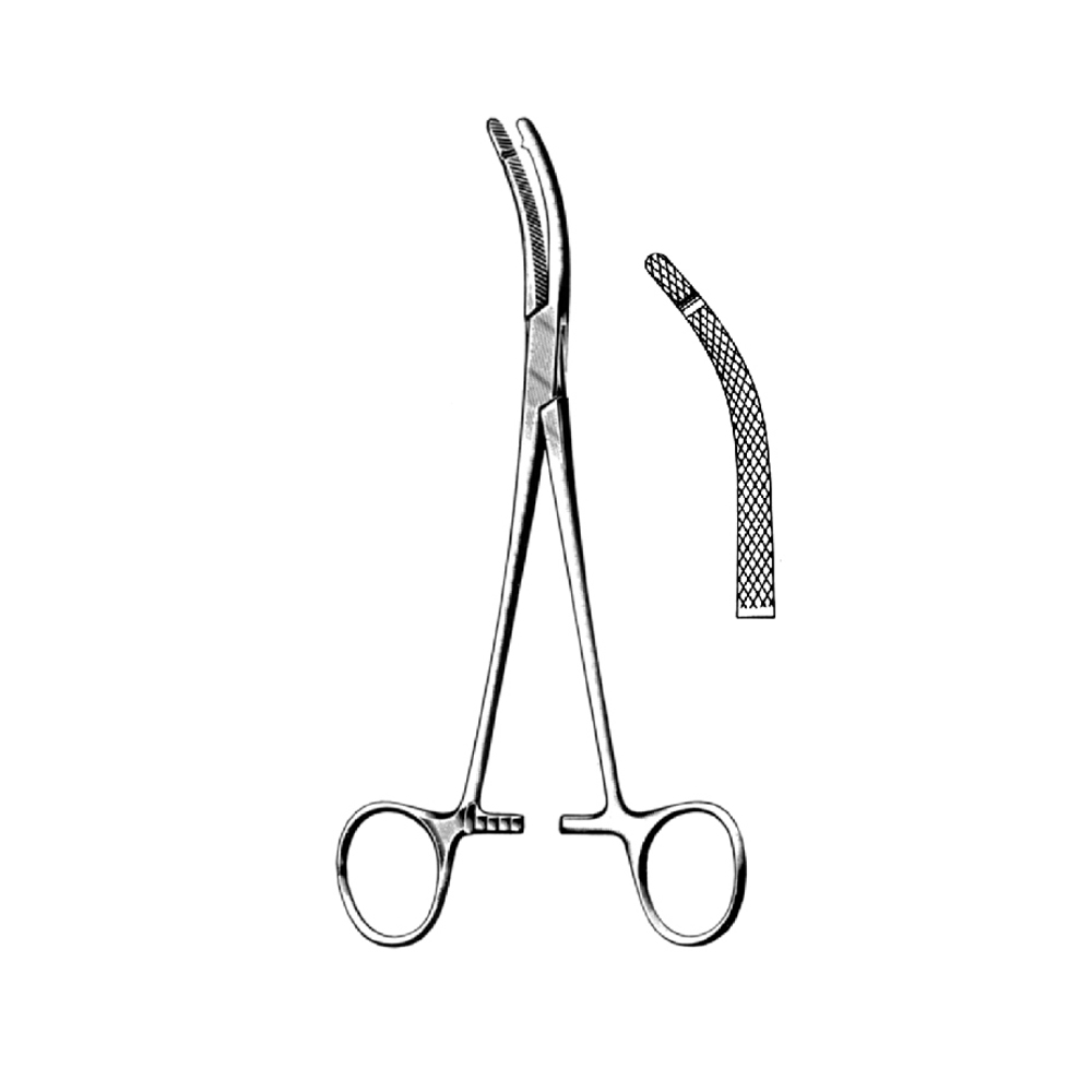 HYSTERECTOMY FORCEPS  HEANEY  19.5cm