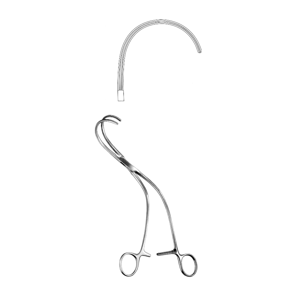 AORTIC WEBER CLAMPS  26.0cm  Right 