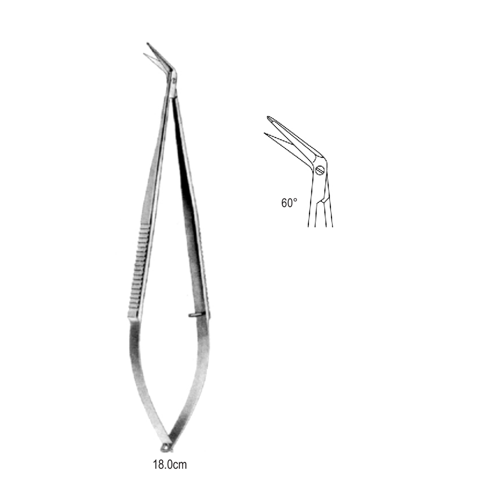 MICRO STR  SCISSOR   18.0cm   60°DEGREE     (1 BLADE PROBE)