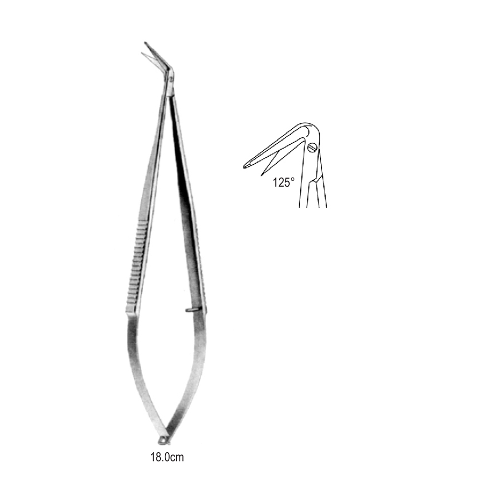 MICRO STR  SCISSOR   18.0cm   125°DEGREE   (1 BLADE PROBE)