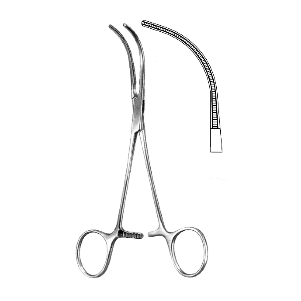 PERIPHERAL VASCULAR DE BAKEY CLAMPS  16.0cm