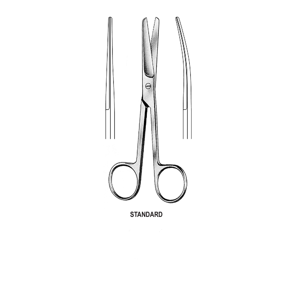 Operating Scissors standard  B/B   STR  10.5cm