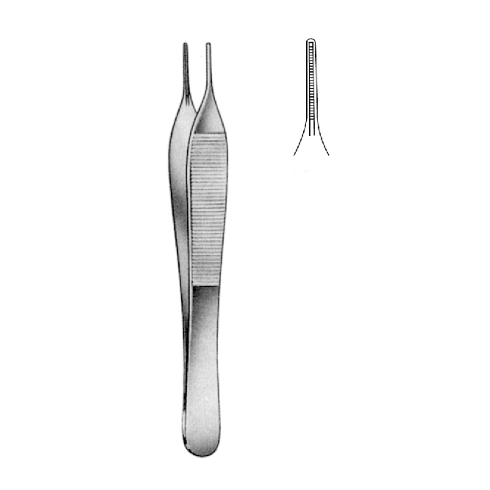 ATRAUMA TISSUE DEBAKEY-ADSON FORCEPS  12.5cm    1.5mm