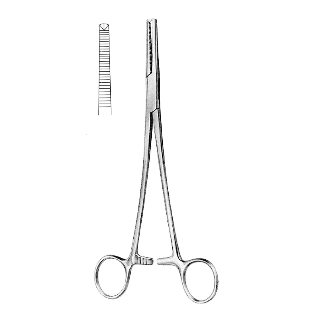 HYSTERECTOMY FORCEPS  STR    21.0cm