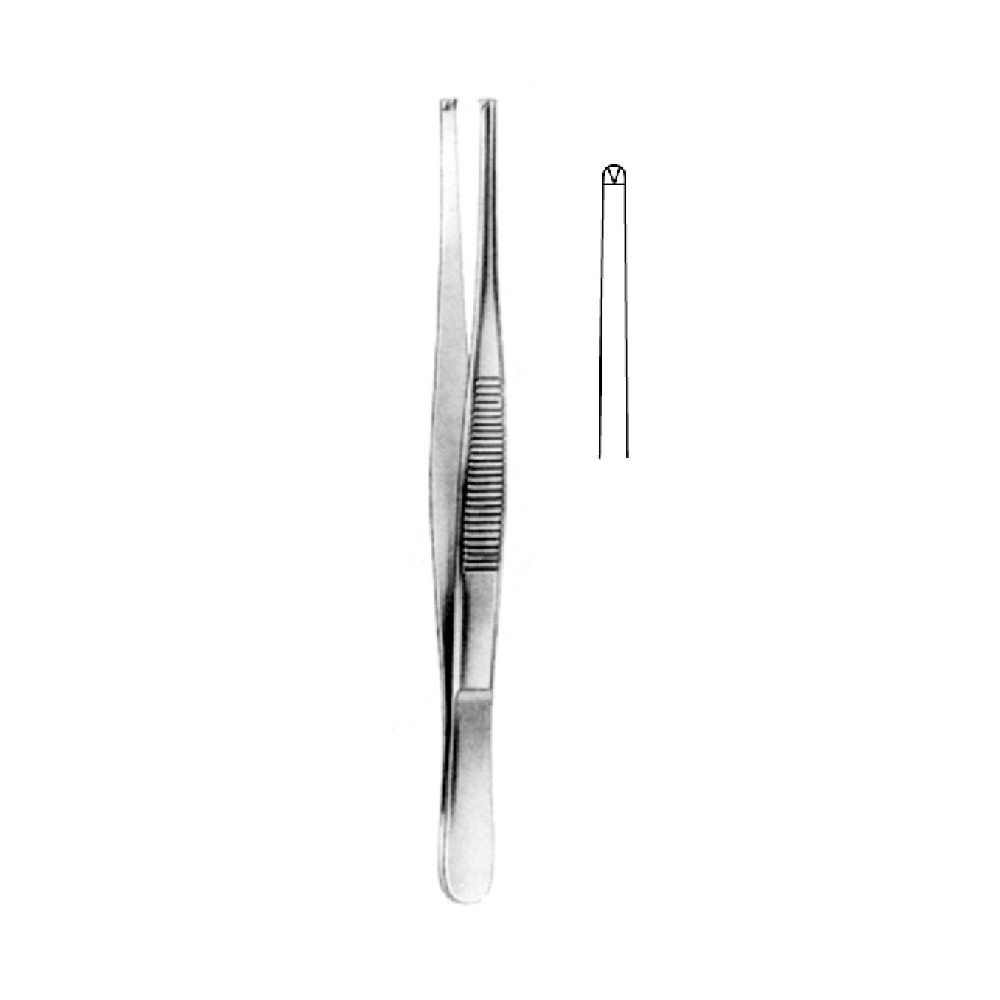 TISSUE FORCEPS STANDARD  14.0cm  (REGULAR)  TEETH 1X2