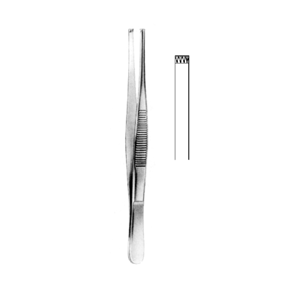 TISSUE FORCEPS STANDARD  10.0cm   TEEHT 4X5