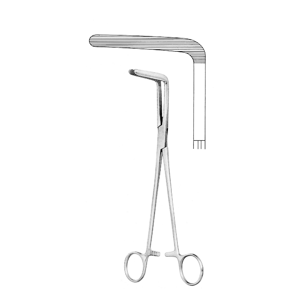 HYSTERECTOMY FORCEPS  WERTHEIM-CULLEN  21.5cm