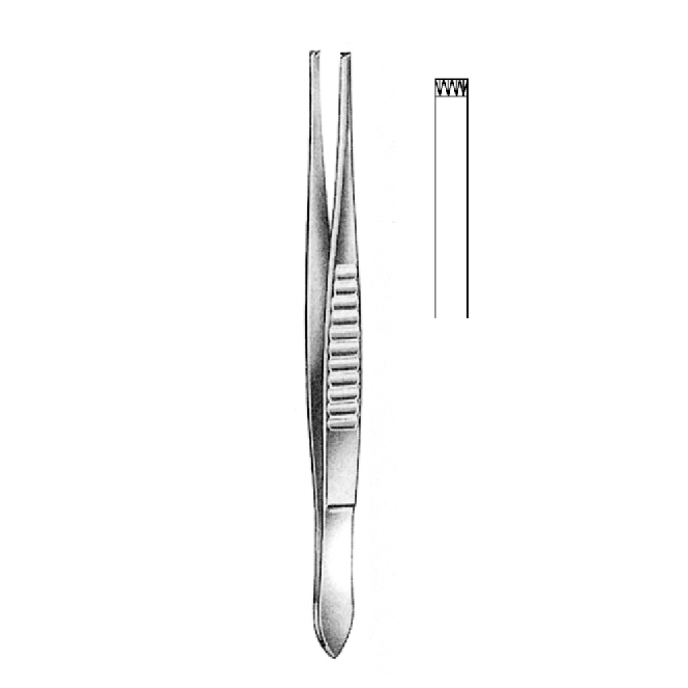 TISSUE FORCEPS USA MODEL   13.0cm  TEETH 4X5