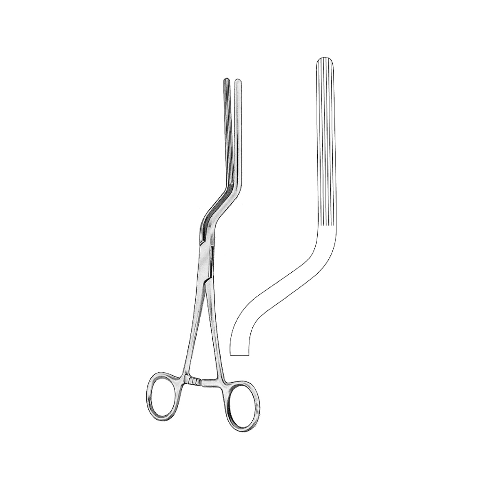INTESTINAL AND APPENDIX CLAMP BRUNNER FORCEPS  24.0cm   