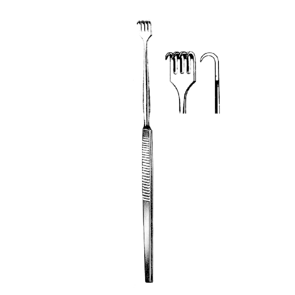 RETRACTORS 16.0cm SHARP (04 PRONG )