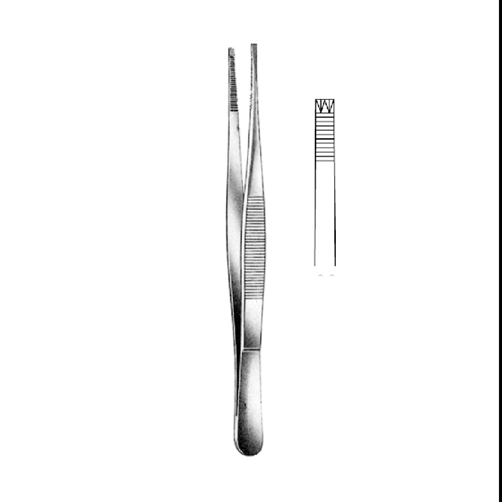 TISSUE FORCEPS ADLERKREUTZ   15.0cm  TEETH 2X3  (NARROW)