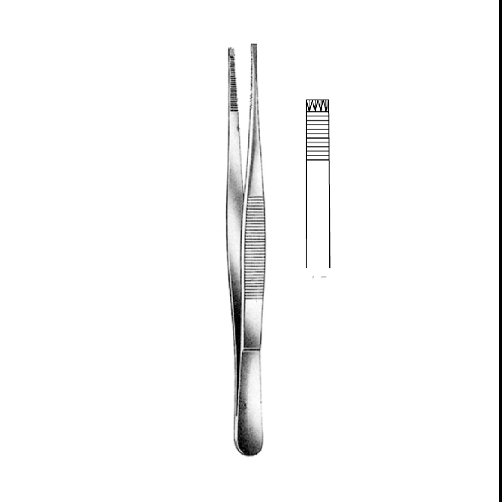 TISSUE FORCEPS ADLERKREUTZ   15.0cm  TEETH 4X5