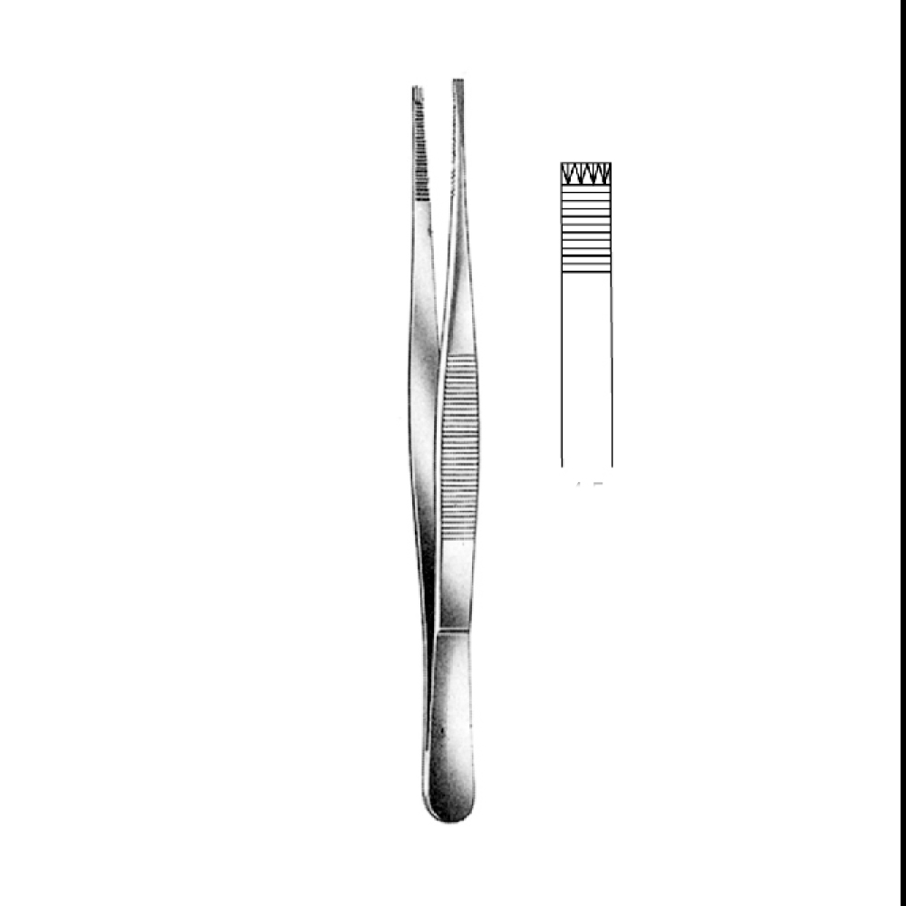 TISSUE FORCEPS ADLERKREUTZ   25.0cm  TEETH 4X5