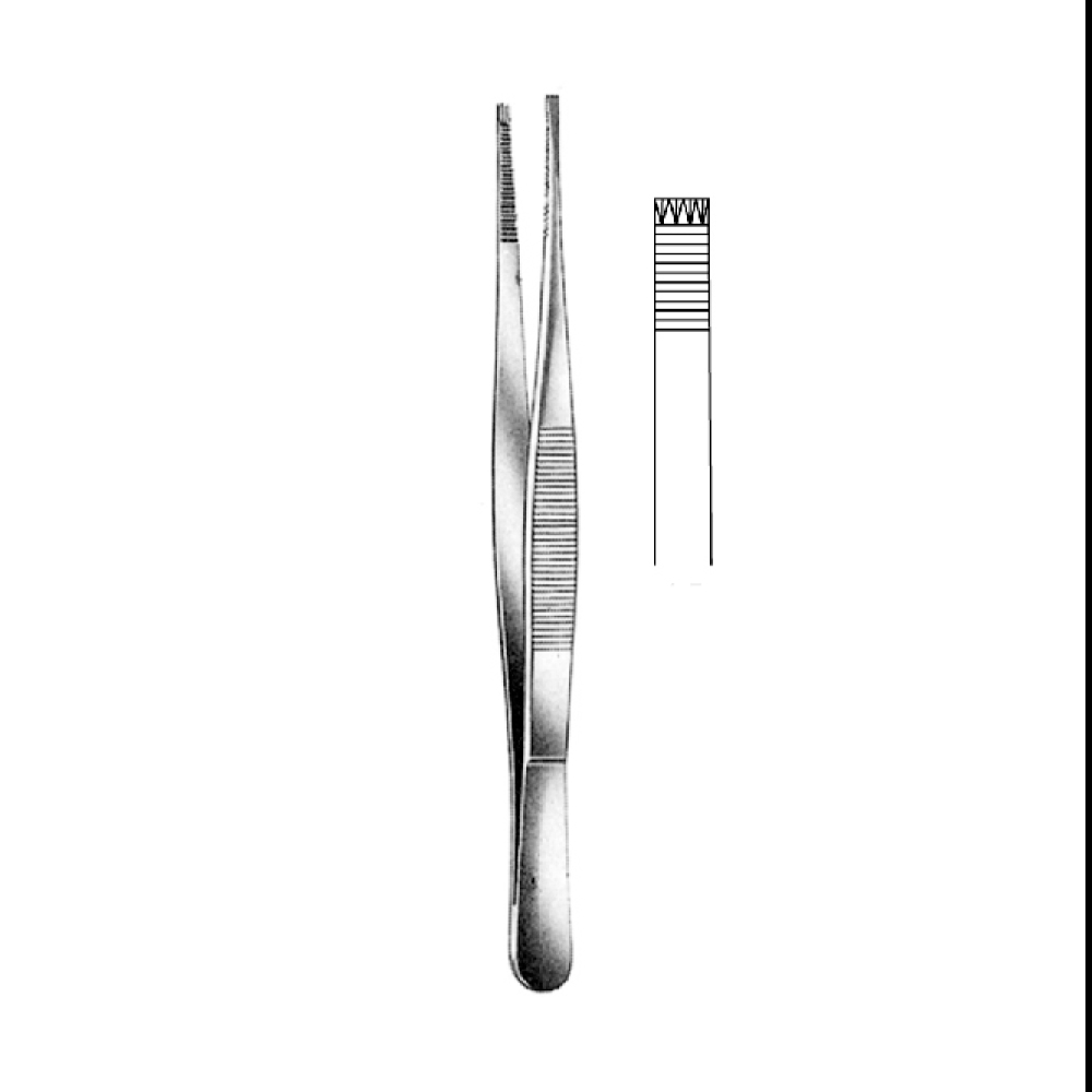 TISSUE FORCEPS ADLERKREUTZ   20.0cm  TEETH 4X5