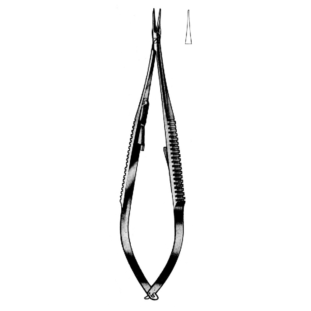 MICRO-NEEDLE HOLDER CASTROVIEJO  STR  14.0cm  WITH LOCK