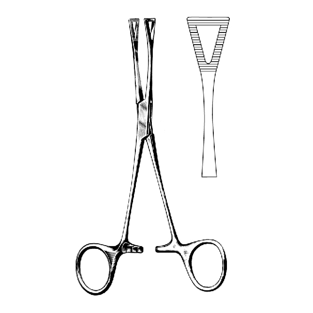 TUMOR SEIZING FORCEPS  PENNINGTON  15.5cm