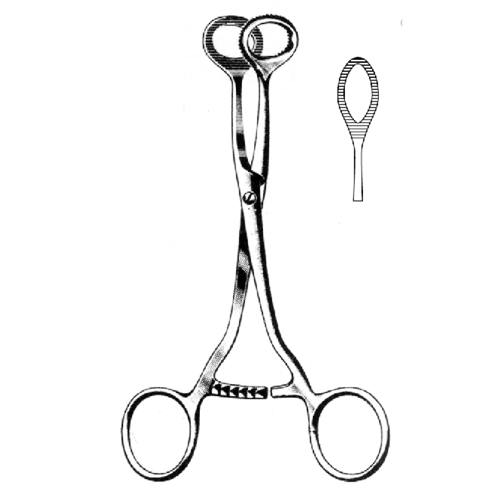 TUMOR SEIZING FORCEPS  COLLIN  16.0cm