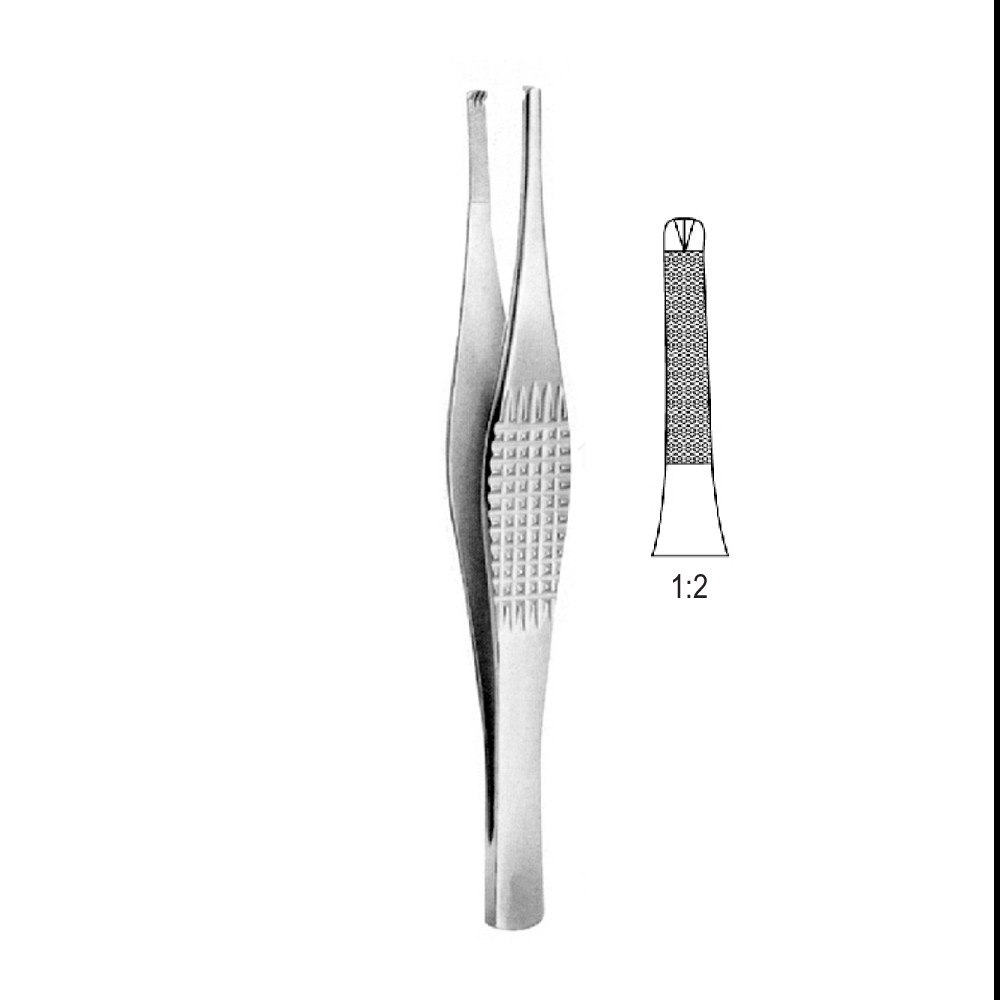 TISSUE FORCEPS  RAMSAY   18.0cm  TEETH 1X2