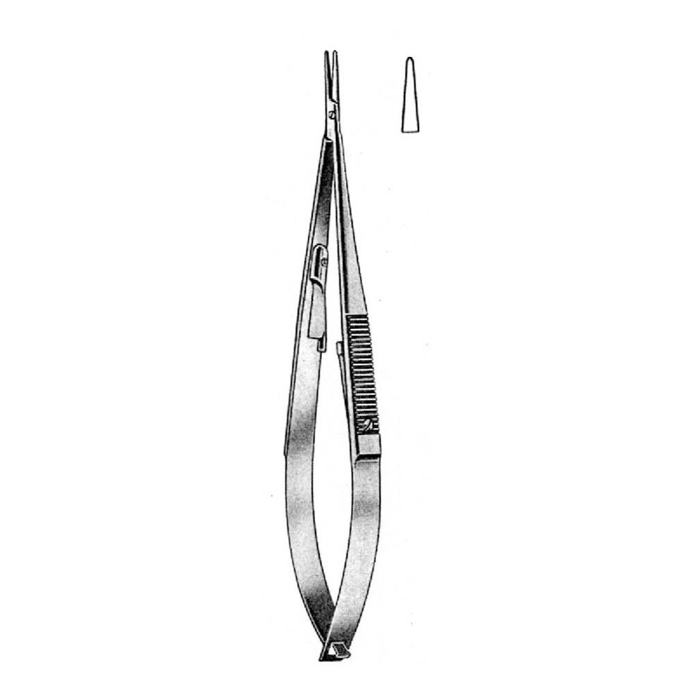 MICRO-NEEDLE HOLDER CASTROVIEJO  STR  17.0cm   WITH LOCK