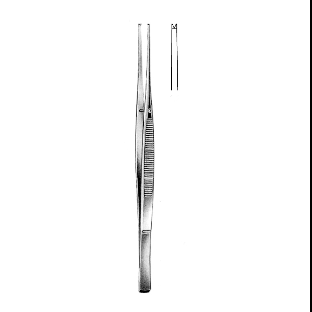 TISSUE FORCEPS  TAYLOR    17.5cm  TEETH 1X2