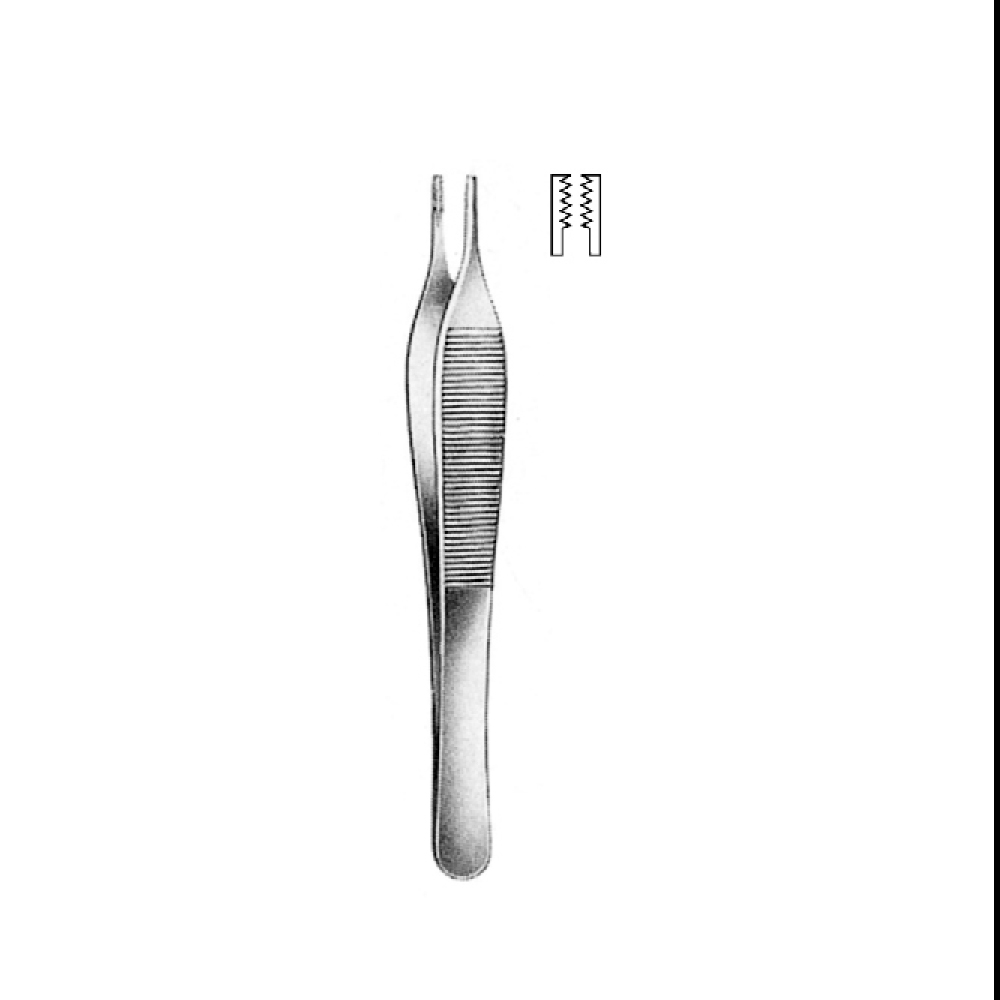 TISSUE FORCEPS  ADSON-BROWN  12.0cm  TEETH 1X2