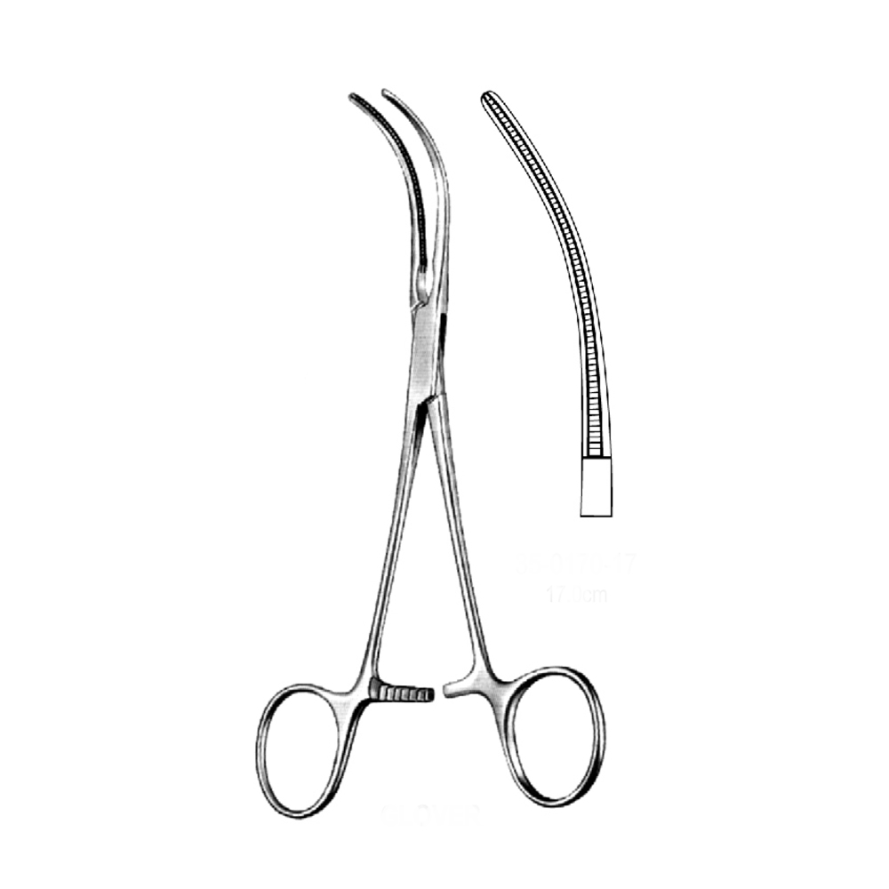 ATRAUMA CARDIOVASCULAR DE BAKEY GLOVER FORCEPS  17.0cm