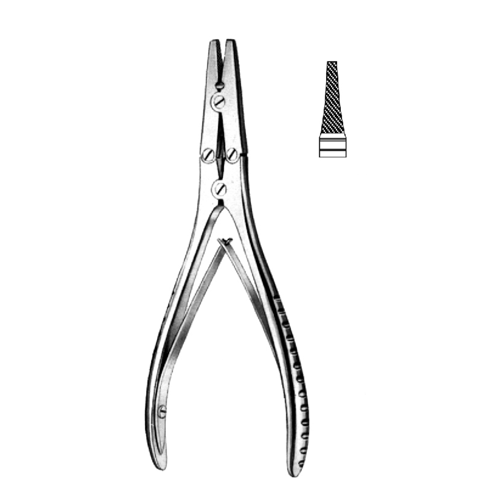 BONE SURGERY FLAT NOSE PLIERS  18.0cm