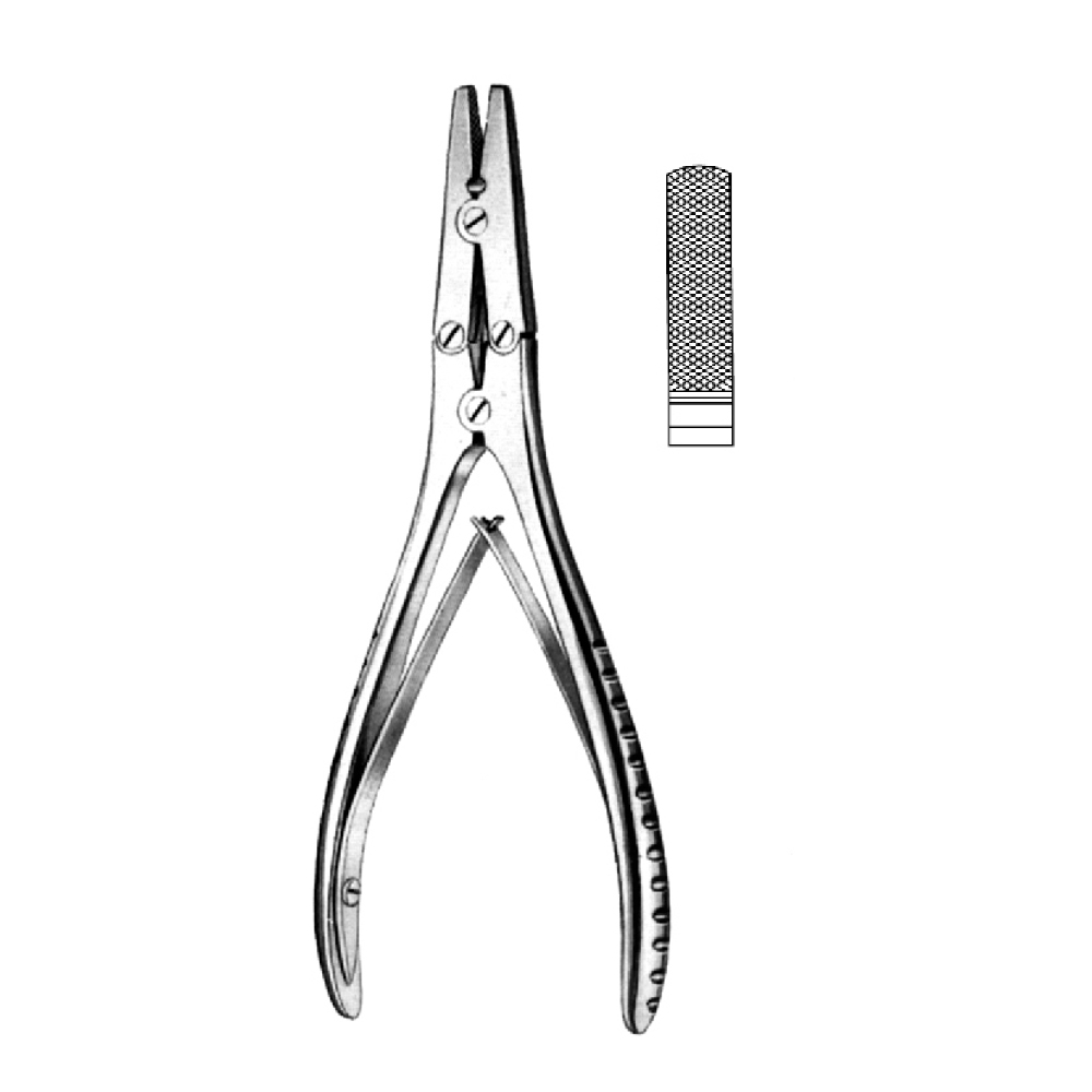 BONE SURGERY FLAT NOSE PLIERS  18.0cm