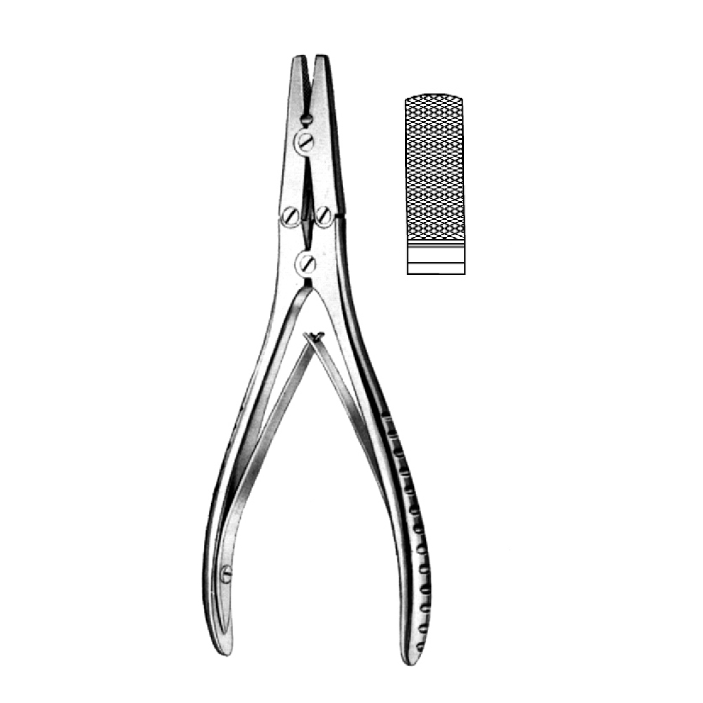 BONE SURGERY FLAT NOSE PLIERS  18.0cm